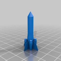 Rocket w/ boosters  - Rapid Prototyping