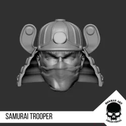 Samurai Trooper Head for 6 inch action figures