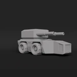 sci fi heavy artillery fighting vehicle