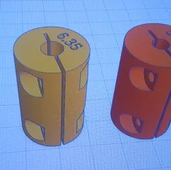 Shaft Coupler for stepper motor 8mm x 5mm and 8mm x 6.35mm