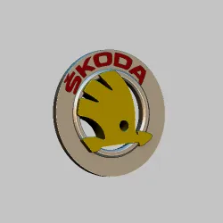 SKODA logo car STL & OBJ