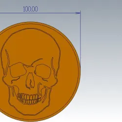 skull cup holder