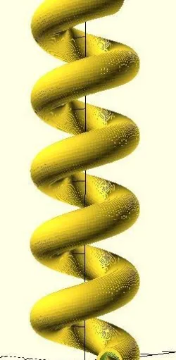 Spiral spring OpenSCAD