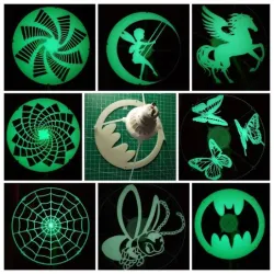 spotlights lampshade V2, GU10 or 12 V, glow in the dark, easyprint