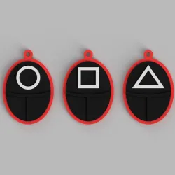Squid Game - Guards - Key ring.