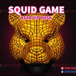 Squid Game Mask - Bear Vip Mask for Cosplay