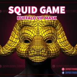 Squid Game Mask - Squid Game Buffalo Vip Mask for Cosplay