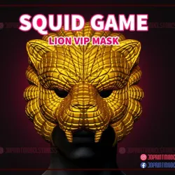 Squid Game Mask - Squid Game Lion Vip Mask for Cosplay