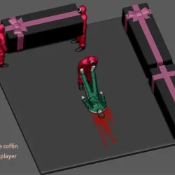 SQUID GAME soldier miniature statue netflix 3d print stl file