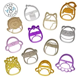 Squishmallows Collection Set (1) - Squishmallows - Cookie Cutter - Fondant - Polymer Clay