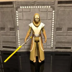 STAR WARS JEDI TEMPLE GUARD, CUSTOM ACTION FIGURE, 3.75", 6" KENNER, HASBRO, REBELS.