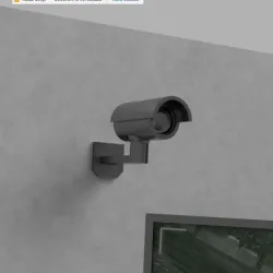 Surveillance Camera Prop For Dioramas