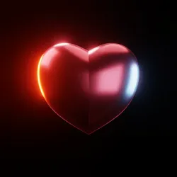 Tabletop Smooth Heart Life Token