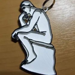The Thinker Keychain