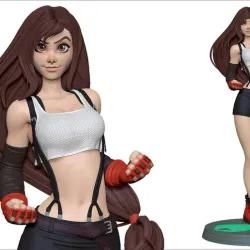 Tifa lockhart statue 3D model STL for 3D Printing 3D print model
