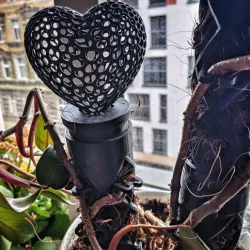 Tube for climbing plants, such as the philodendron (twisted) - Easy to print