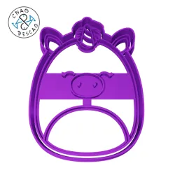 Unicorn - Squishmallows - Cookie Cutter - Fondant - Polymer Clay
