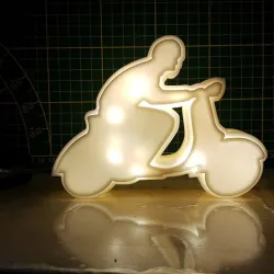 Vespa Scooter Rider Lamp
