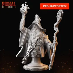 Wizard - Sólon (the wiser) bust (Dungeons and Dragons | Hero Quest)