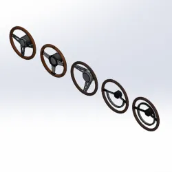 1/24 Scale Steering Wheel Pack 1 (Vintage/Street)