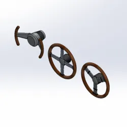1/24 Scale Steering Wheel Pack 2 (Hot Rod/Rat Rod)