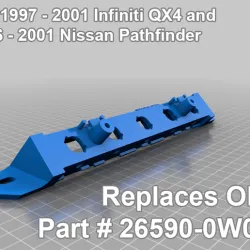 1997 - 2001 Infiniti QX4 / 1996 - 2001 Nissan Pathfinder Third Brake Light