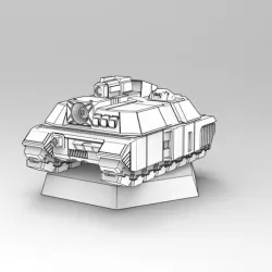 6MM SCIFI Gold Heavy Tank (PRESUPPORTED)