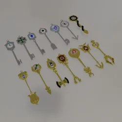 All FairyTail Celestial and Spirit Keys 3D print model