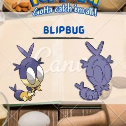 AMAZING POKEMON blipbug COOKIE CUTTER STAMP CAKE DECORATING