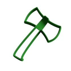 axe mod 2 cookie cutter - hacha cortante galletitas modelo 2
