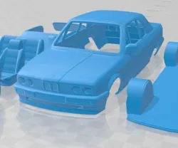 BMW E30 Convertible 1990 Printable Car