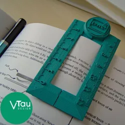 Bookmark Ruler Print in Place with Formula Icon | Easy to Print | Back to School | Vtau Design