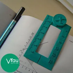 Bookmark Ruler Print in Place with Math Icon | Easy to Print | Back to School | Vtau Design