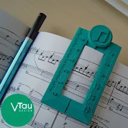 Bookmark Ruler Print in Place with Music Notes Icon | Easy to Print | Back to School | Vtau Design