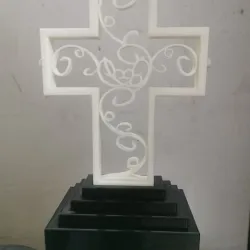 Bride and Groom Cross