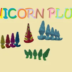 BUTT PLUG UNICORN XS-XXL