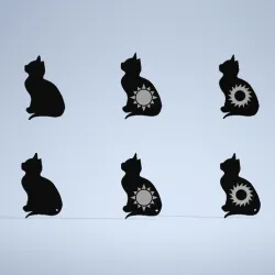 CAT KEY RINGS