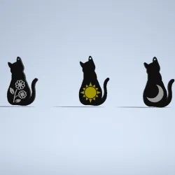 CAT KEY RINGS