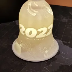 Christmas Lithophane Bell