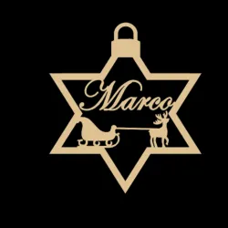 Christmas Tree Star - Sled Marco