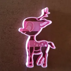 Cookie cutter christmas deer or Bambi