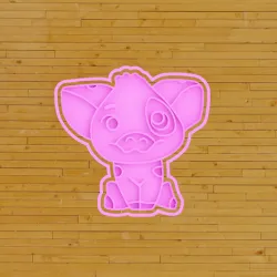 Cookie Cutter pua pig moana / Cookie Cutter pua pig moana / Cortador de Galletas pua chanchito moana