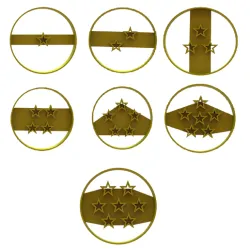 cookie cutters of all 7 dragonballs