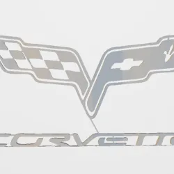 Corvette Logo and Silhouette