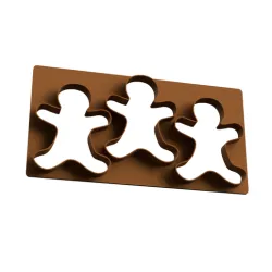cutting ginger cookie cutter plate x3 - placa cortante de galletas jengibre x3