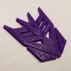 Decepticon Symbol Large Pin