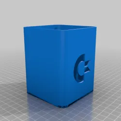 Desk organizer Commodore logo.