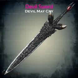 Devil Sword From Devil May Cry - Fan Art 3D print model