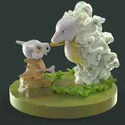Diorama, cubone/Pokemon