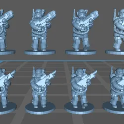 Epic scale special forces parading and extra poses
